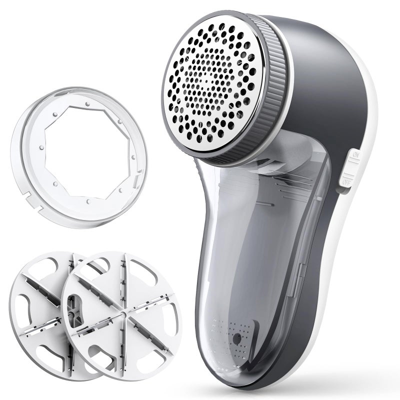 POPCHOSE Fabric Shaver  Lint Remover for Clothes  Electric Lint Shaver with 6-leaf Blades  Sweater Shavers to Remove Pilling for Clothing  Couch  Furniture  Fuzz  Lint Ball  Pillings  USB Rechargeable - Image 1